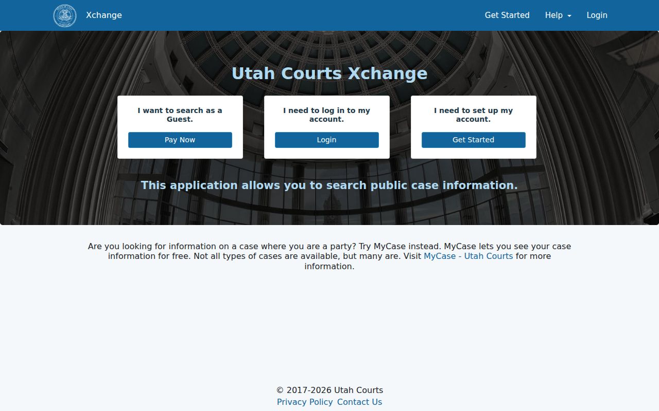 Kaysville residents directory Utah Courts Xchange case search