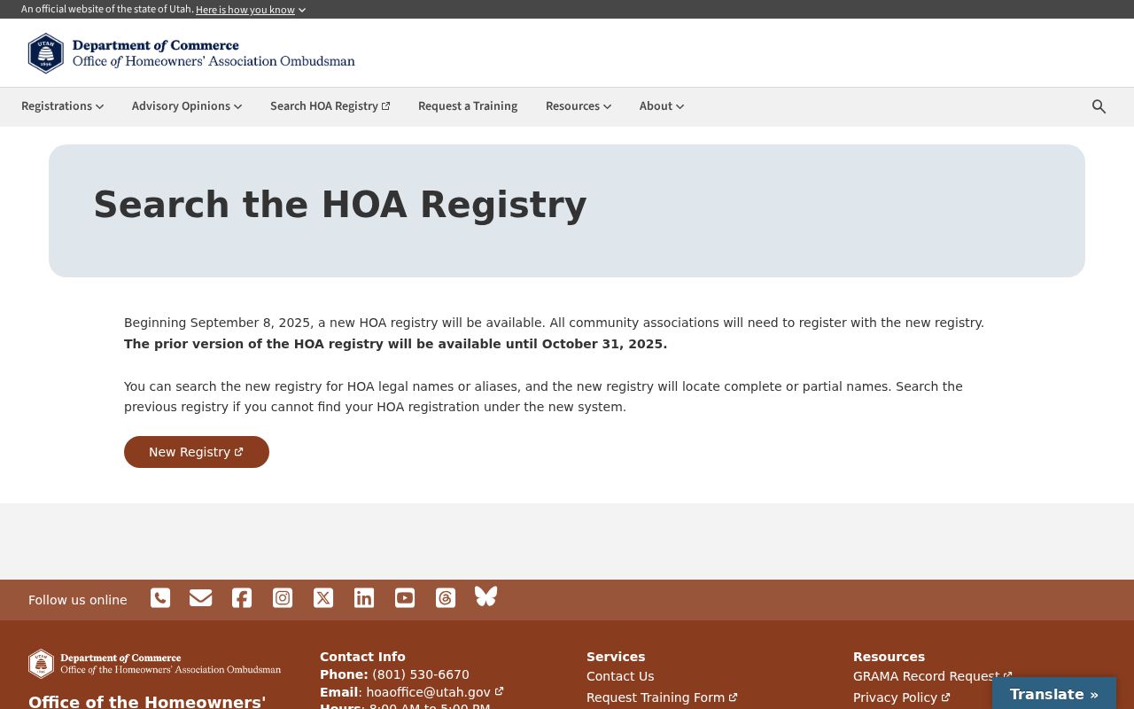 Kaysville neighbors Utah HOA registry context